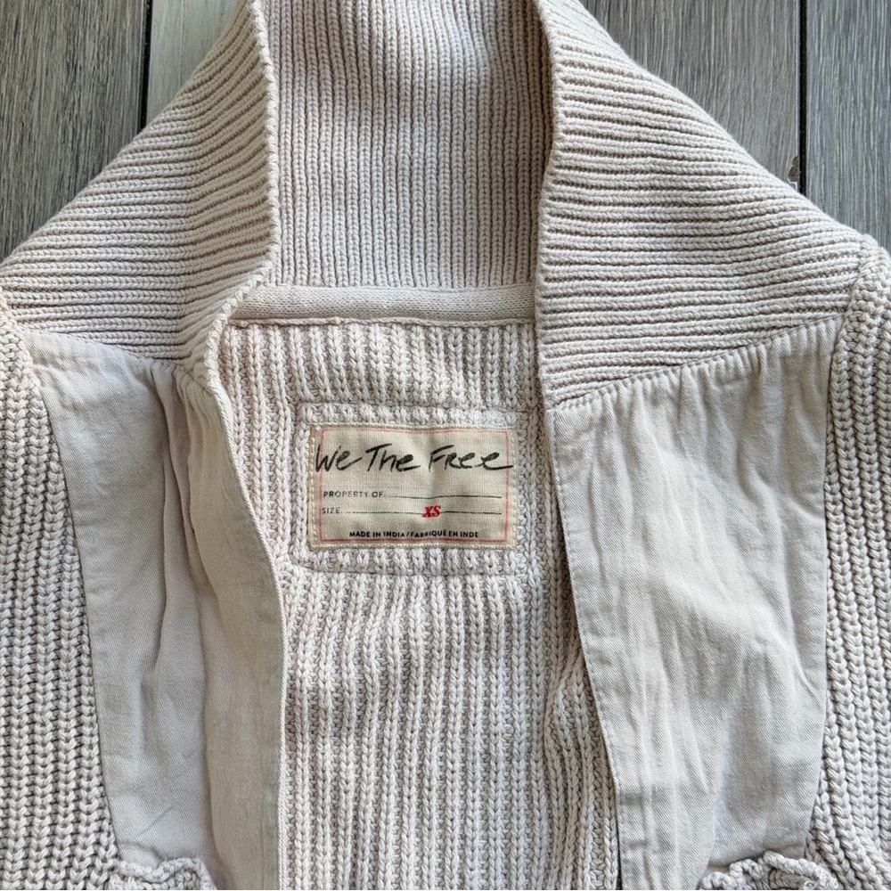 We The Free Light Pink Open Cardigan - Picture 5 of 6